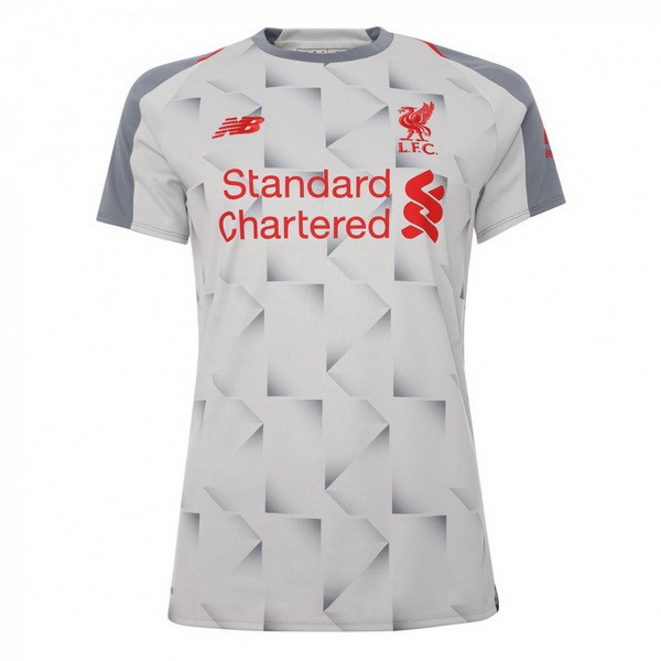 Camiseta Liverpool 3ª Mujer 2018-2019 Blanco